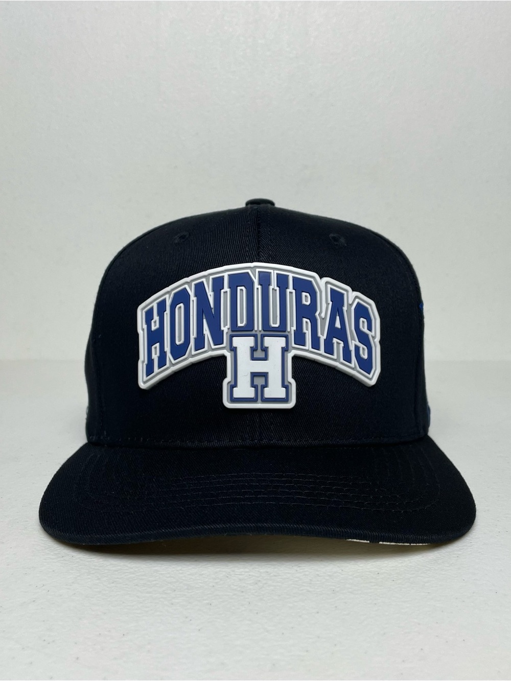 Honduras 3D Rubber Patch Black Snapback Baseball Cap
